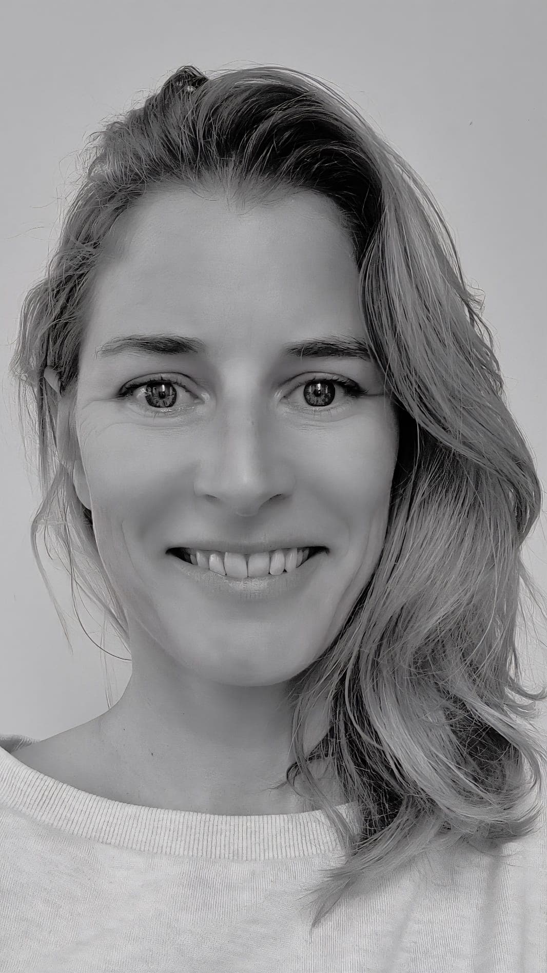 Portretfoto Wietske Visser zwart wit